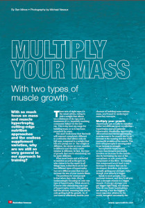 Australian Ironman Magazine article by Ben Minos - Multiply Your Mass